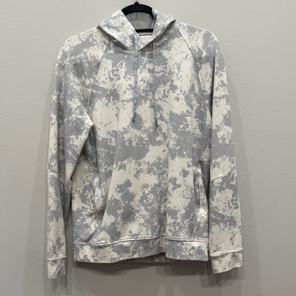 lululemon athletica Cloudy Gray and White Hoodie